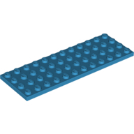 Lego destička 4x12, azurová tmavá (6227258)